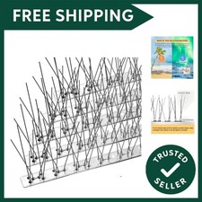 Bird Spikes with Stainless Steel Base,Pigeon Spikes for Roofs and Windows,Bir...