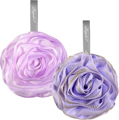 Bath Loofah, Shower Spon, Body Scrubber, Rose-Shaped, Elegant