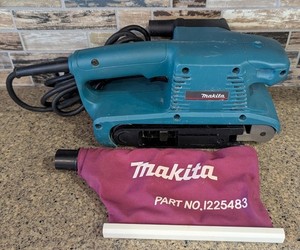 Makita 9910 Corded Electric Belt Sander 3"x18" Floor 120v Sanding Tool Dust Bag