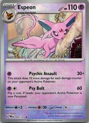 Espeon 033/131 Prismatic Evolutions Master Ball Reverse Holo
