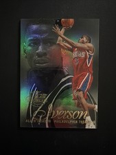 ALLEN IVERSON 96/97 FLAIR SHOWCASE ROW 2 SEAT 3 ROOKIE CARD RC. rookie card picture