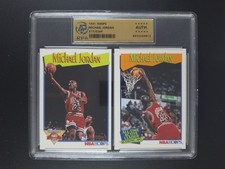 1991 Hoops Basketball MICHAEL JORDAN Chicago Bulls #317/536 RPA Auth