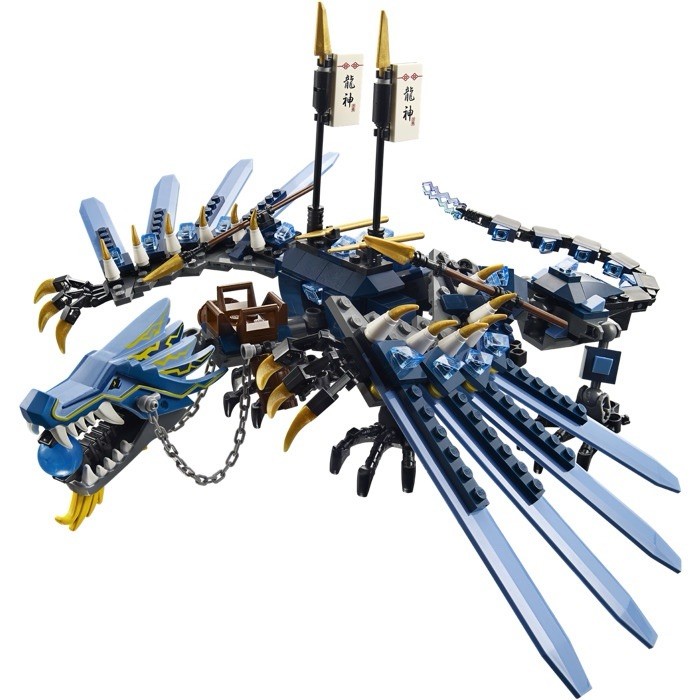 LEGO NINJAGO Lightning Dragon Battle 2521 Set 645 Pieces w/ Exclusive Chopper