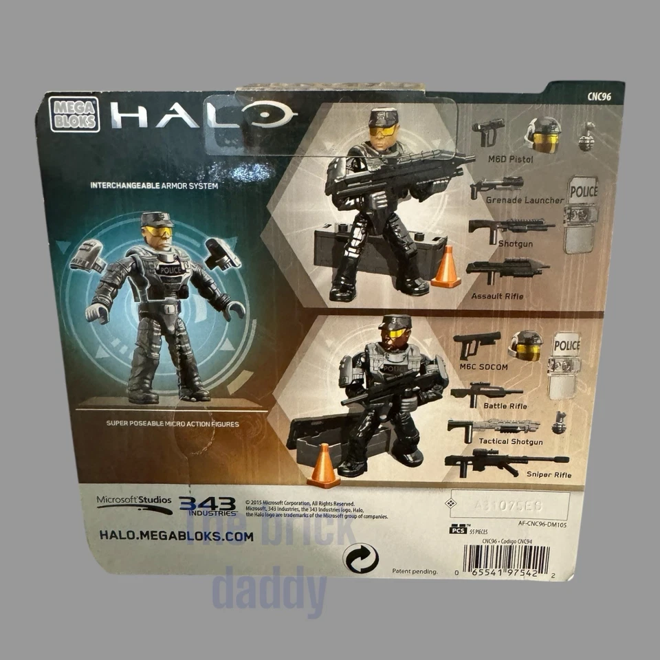 Halo Mega Bloks NMPD Police Customizer Pack Construction Construx MOC - Image 4 of 4