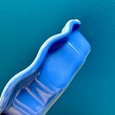 Emile Henry France Blue Pie Dish TR8 Ceramic Tart Baker 14 cm Stoneware Vintage