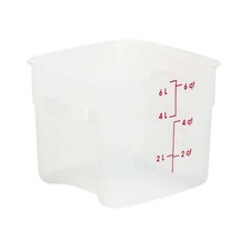 Cambro 6SFSPROPP190 CamSquare Fresh Pro 6 Qt Polypropylene Food Container