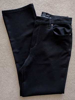 Gloria Vanderbilt Amanda All Around Slimming Effect Black Stretch Pants Size 12