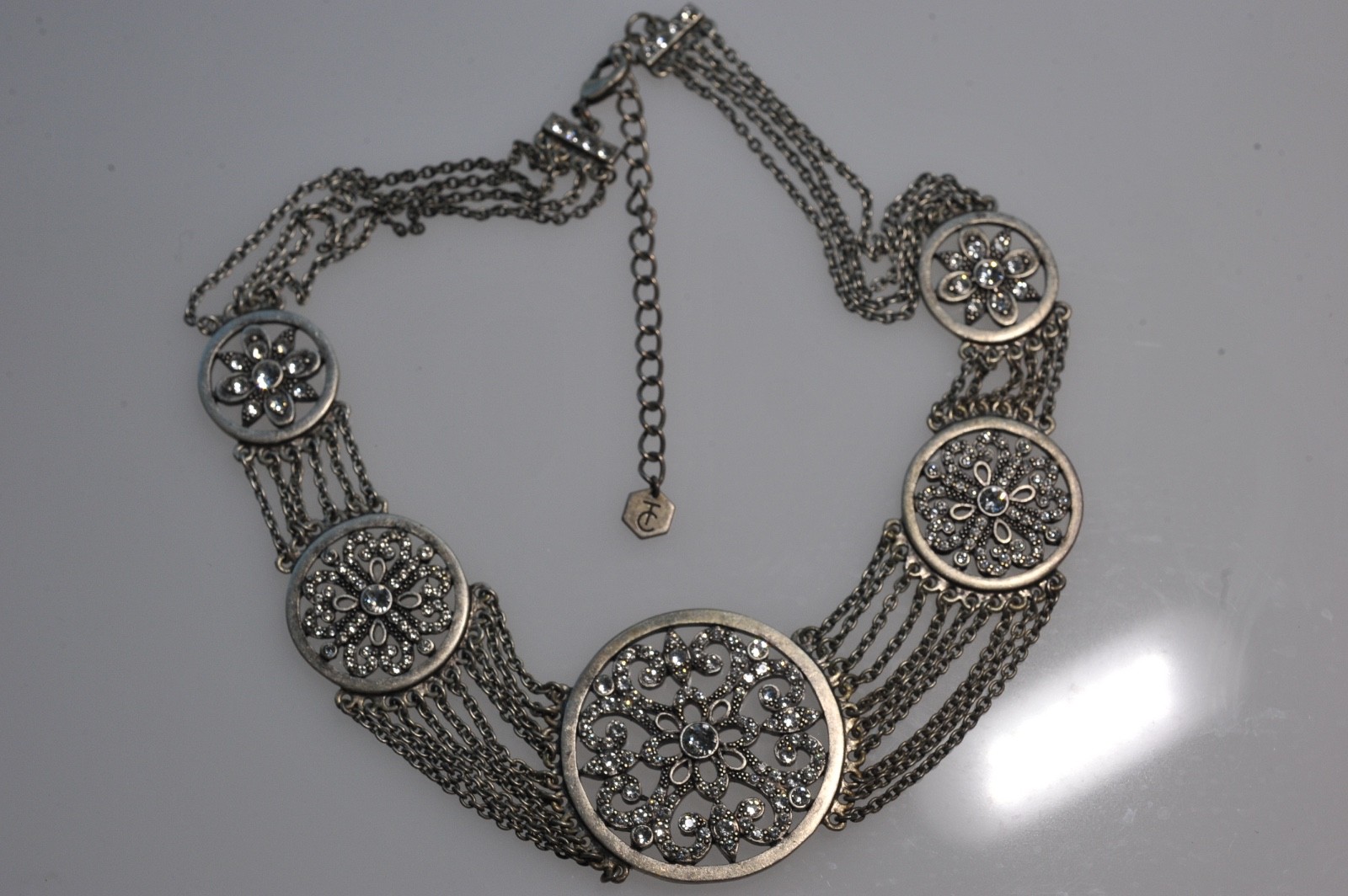 Touchstone signed Crystal Swarovski Angelique Col… - image 4