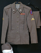 Korean War Era US Army WAC Corporal Washington District Uniform Blouse Skirt Cap