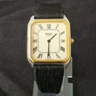VTG Seiko 6429 5019 28mm Two Tone Octagon Tank Roman Numeral 7J Men's Watch RUNS