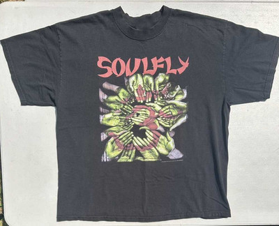 Rare SOULFLY Band Singer Short Sleeve Black T- Shirt All Size S-5XL US462