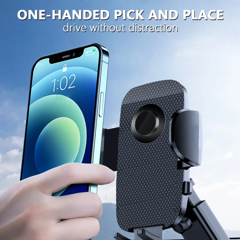 Car Phone Windshield Dash Mount Holder for iPhone 17 16 15 13 11 Pro Max Samsung - Image 4 of 4