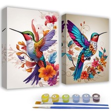 Paint by Numbers Kit for Adults - 2 Pack 8x12 inches, BKH100 BKH101-US