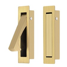 2 Pack Stainless Steel Recessed Pocket Door Pull Handle, Flush Mount Sliding ...