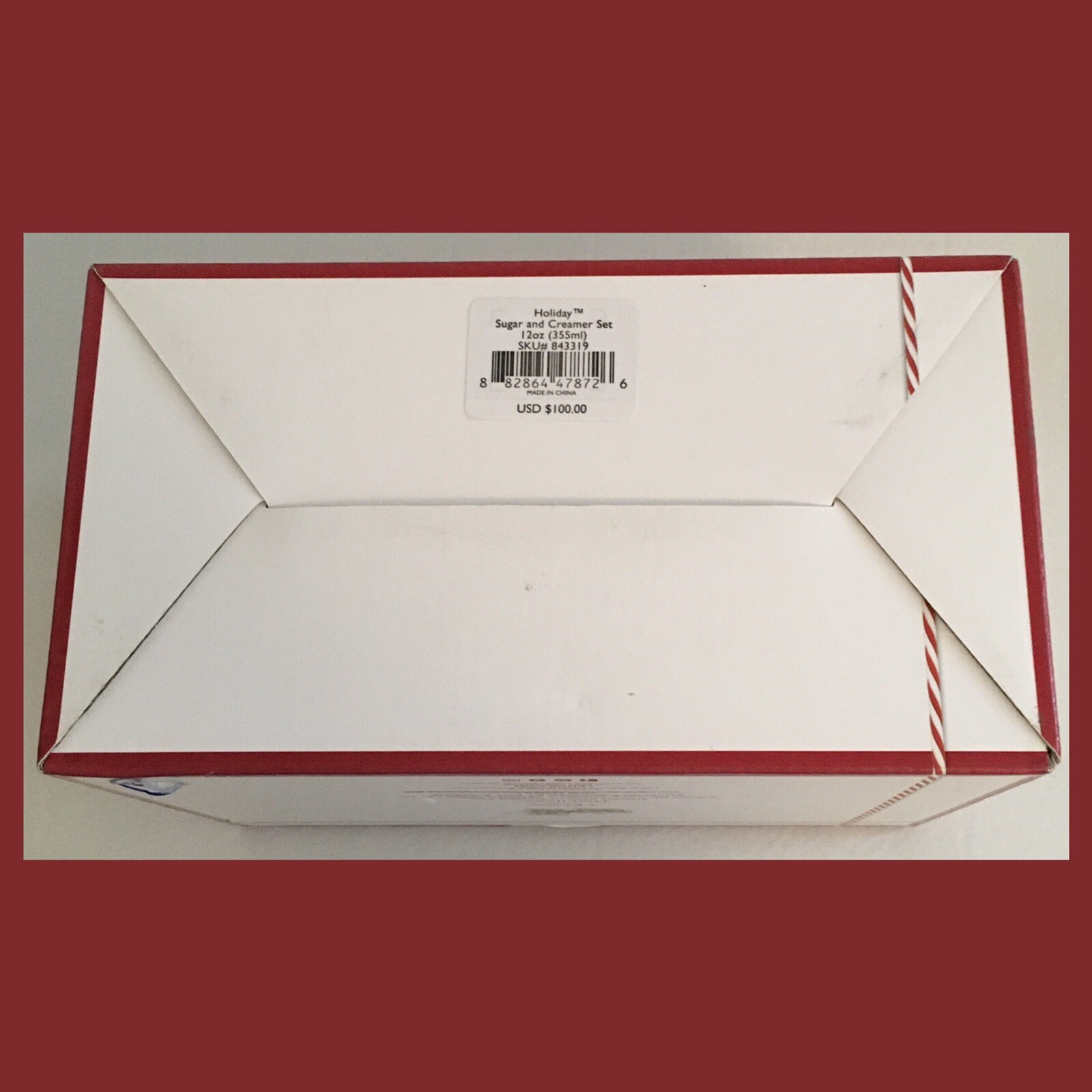 Lenox HOLIDAY Sugar & Creamer Set Gold Trimmed 843319 NEW In Box eBay