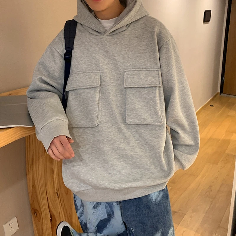Cargo pocket hoodie store