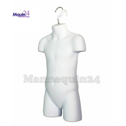 SET FORME ABITO BUSTO UOMO E BAMBINO + 1 SUPPORTO + 2 APPENDIABITI - MANICHINI BIANCHI - Foto 5 di 7