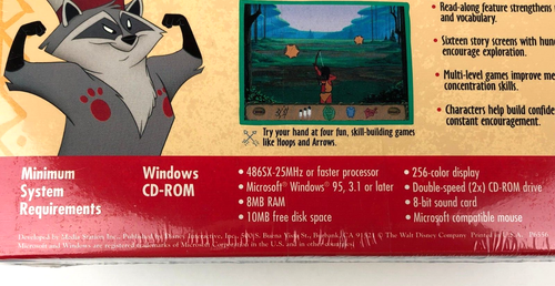 Disney's Pocahontas Animated Storybook CD for Windows 1995 Big Box Vintage - Picture 8 of 10