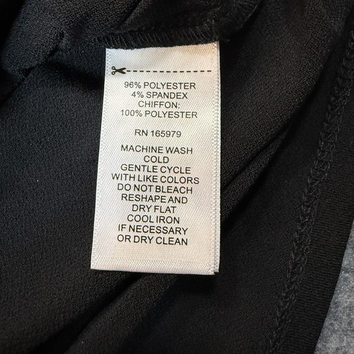 Cable & Gauge Top Women's Large Black Stretch Classic Short Sleeve Pullover - Picture 6 of 7