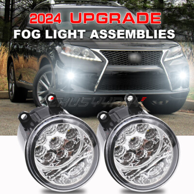 For Lexus RX350/RX450h 2010-2014 Pair Bumper Fog Light Lamps Replacement