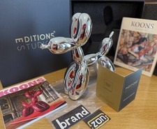 JEFF KOONS Balloon Dog L Argento 236 Editions Studio Art Ballon COA Balon Bansky