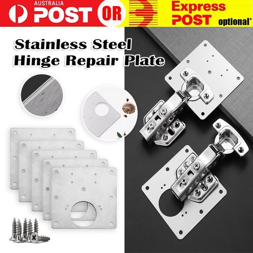 Kitchen Cupboard Door Hinge Repair Kit Plate Fixing Screws