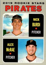 2019 Topps Heritage #141 Pirates 2019 Rookie Stars (Nick Burdi / Alex McRae)