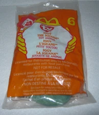 McDonald's Happy Meal Toy - Ty Beanie Baby -Iggy the Iguana - Toy # 6