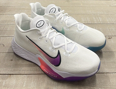 NIB Men Nike Air Zoom BB NXT Sneakers In White /Violet Size NIB Men Nike Air Zoom BB NXT Sneakers In White /Violet Size