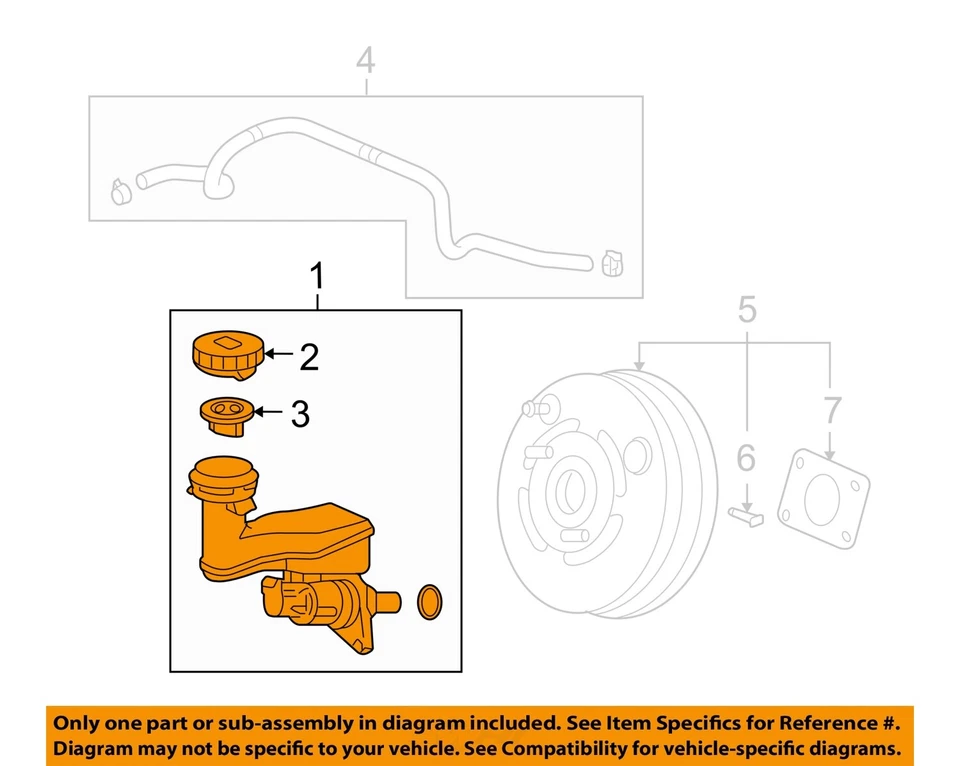 Cilindro maestro de freno usado se adapta a: Acura Rl 2010 grado C Foto 3 de 4