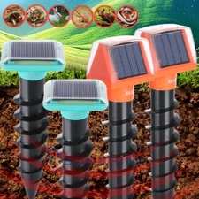 Solar Nocturnal Animal Repeller Outdoor Predator Deterrent Garden LED Blinking