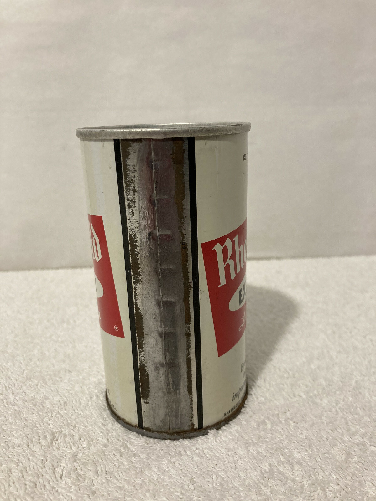 Vintage RHEINGOLD BEER STEEL CAN 12 Ounce Flat Top 2 Side Labels eBay