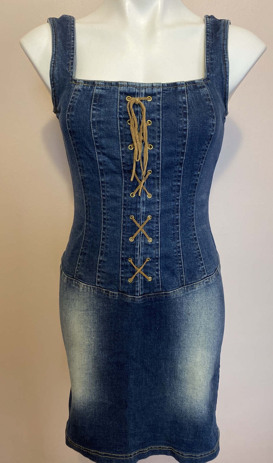 Y2K Corset Mini Dress (S)