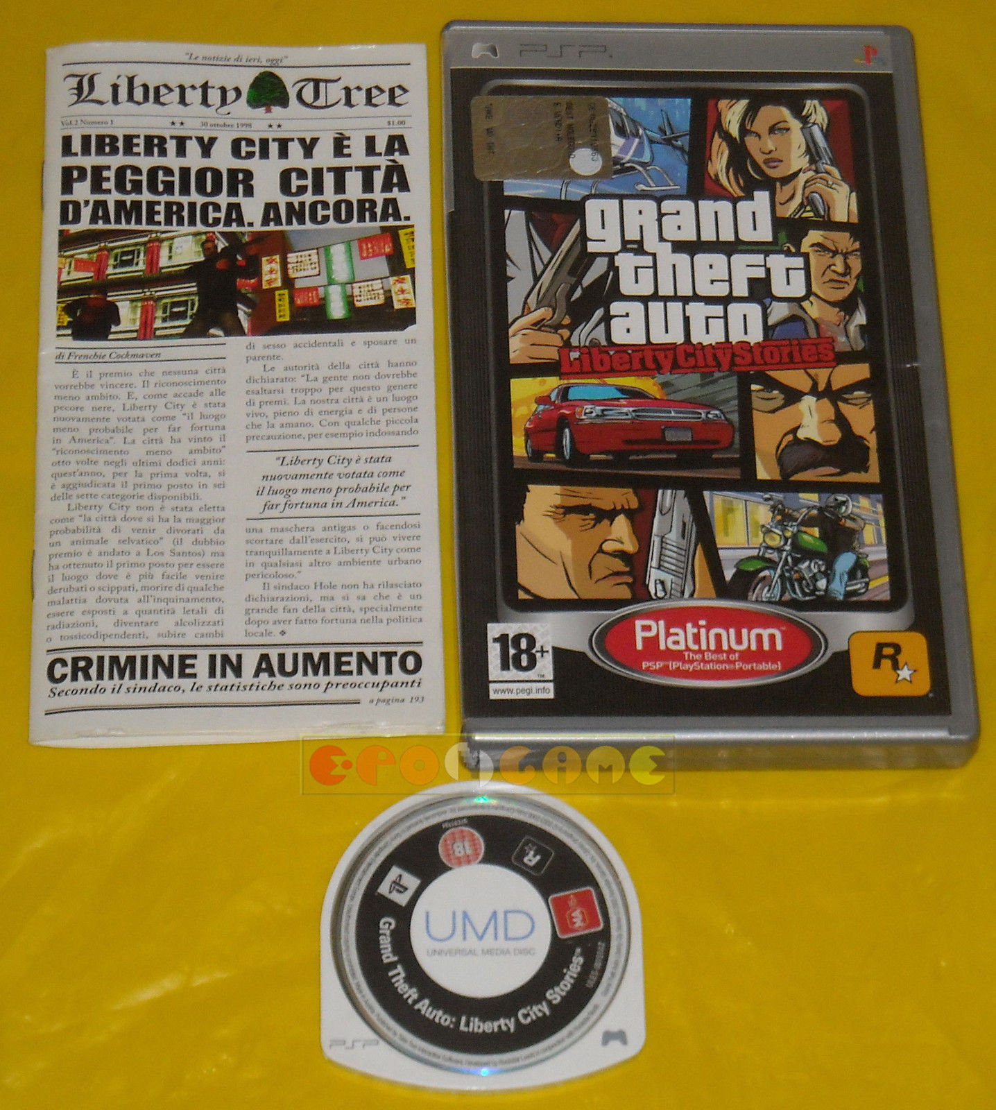 GTA Liberty City Stories Platinum PSP (SP) (PO9115) 5026555281010