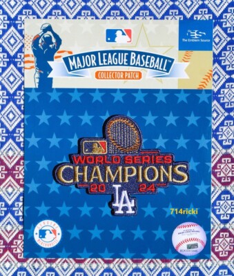 2024 MLB World Series Champions Los Angeles Dodgers Patch Ring Ceremony Official