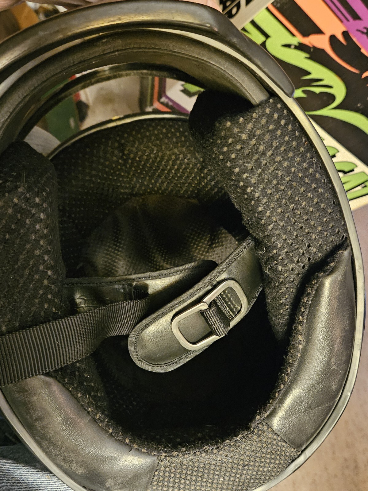 Vintage Arctic Cat Snowmobile Helmet Black Size LG model 201 Gd