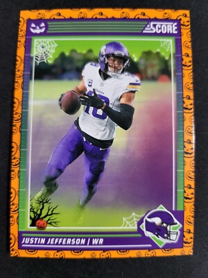 2024 Score A Treat Pumpkins Justin Jefferson Card #183 Vikings | eBay