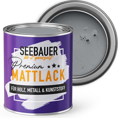 SEEBAUER diy Mattlack für Innen & Außen - Hybridlack für Holz Metall Kunststoff