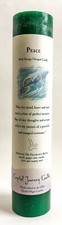 PEACE Crystal Journey Reiki Charged Candle Herbal Magic Pillar - Free Ship