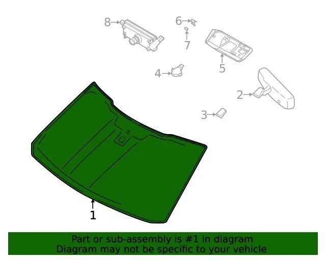 NEW OEM Ford Windshield Glass AE9Z-7403100-B Lincoln MKT 2010-2012 - Изображение 3 из 4