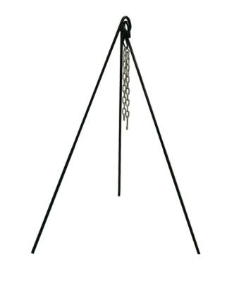 Stansport Heavy Duty Cast Iron Camping Tripod for Outdoor Campfire Cooking