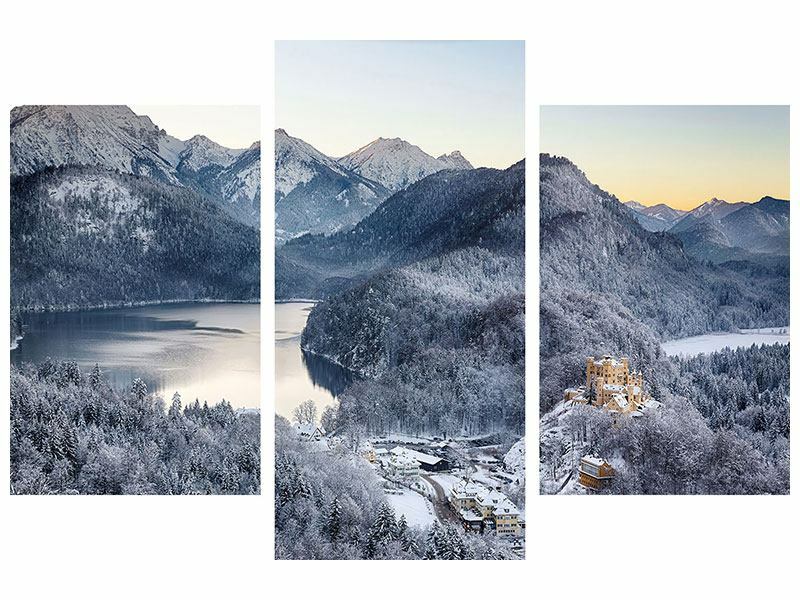 Bild 3-teilig Schloss Neuschwanstein im Ammergebierge Leinwand Acrylglas Alumini Bild 3-teilig Schloss Neuschwanstein im Ammergebierge Leinwand Acrylglas Alumini