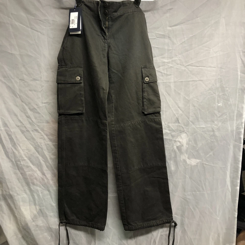 AJ Armani Jeans Womens Army Green Cargo Pants Size 6 NWT