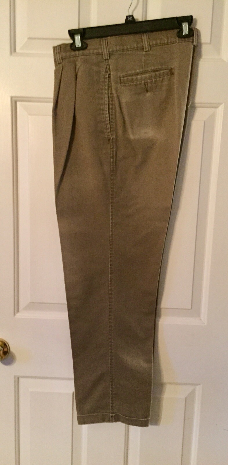 Savane Men's Brown/Olive Denim Dress Pants Cuffed Pleated Size 34x30 eBay