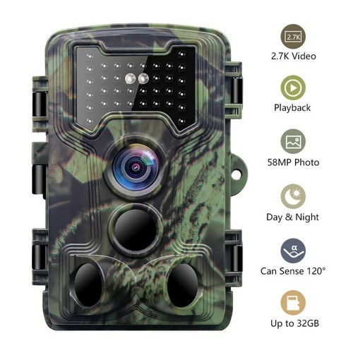 2.7K HunterCam Trail Camera with Night Vision and IP66 Waterproof for Hunting - 第 2/16 張圖片
