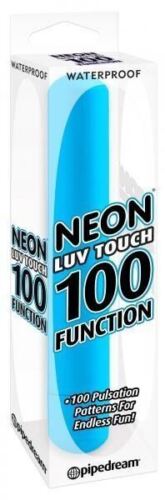 Neon Luv Touch 100 Function Waterproof Vibe Blue Vibrator NEW Pipedream