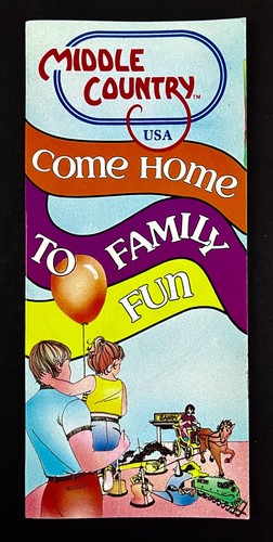 1985 Thorntown Indiana Middle Country USA Theme Park Vintage Travel Brochure Map