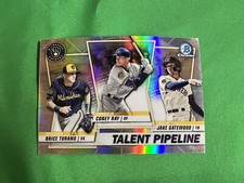 2020 Bowman Chrome Talent Pipeline #TPMIL Corey Ray Jake Gatewood Brice Turang