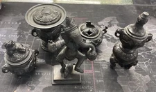 India Ganesh Lot  of bronze sculptures From The Old World Incense Hindu