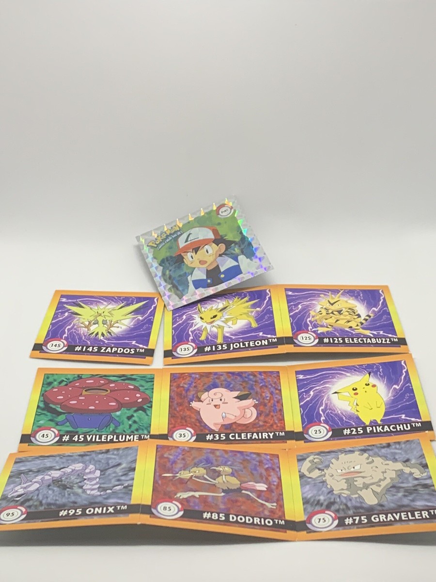 1999 Pokemon Artbox Series 1 Stickers Ash #Pr07 Prizm Holo Pokemon
